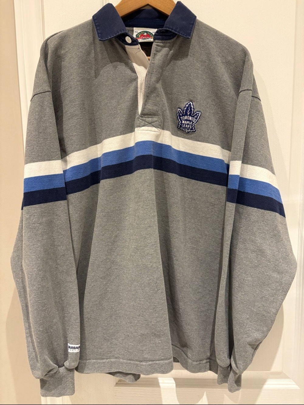 Vintage Barbarian Rugby Wear x NHL Toronto Maple Leafs Rugby Long Sleeve